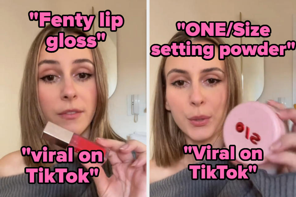 Screenshots from Megi's TikTok video