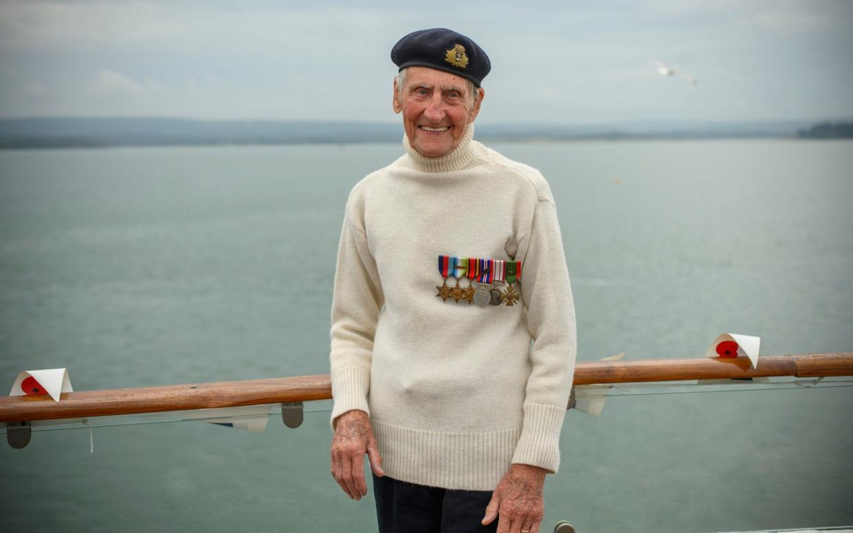 Jim Booth in 2019 aboard MS Boudicca on his way across the Channel to help celebrate the 75th anniversary of D-Day - Paul Grover