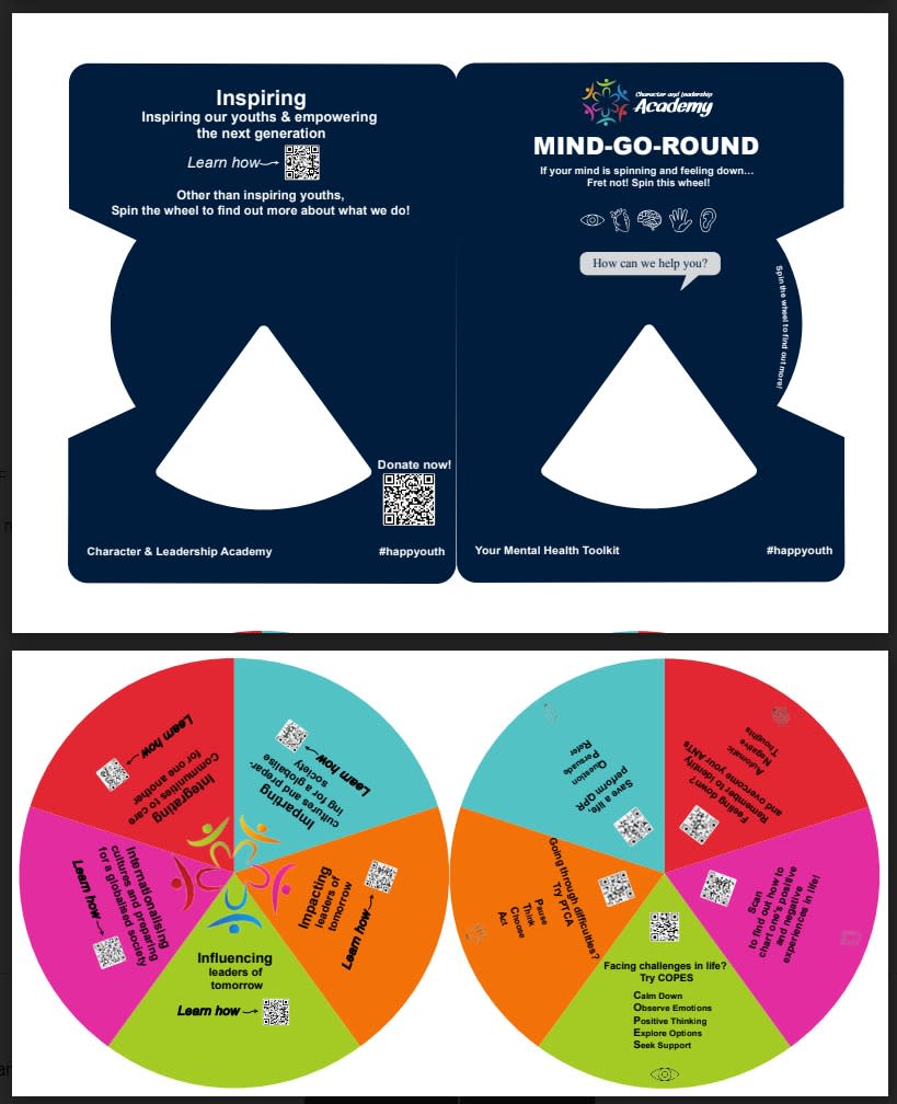 The Mind-Go-Round mental health tool kit. (PHOTO: CLA)