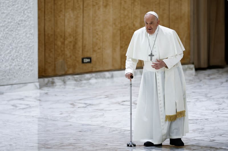 Pope Francis holds weekly audience