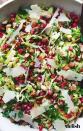 <p>Making this salad might seem intimidating, but it doesn't actually require much prep. Tossed with a combo of toasted almonds, shaved Parmesan, and <a href="https://www.delish.com/uk/food-news/a32752809/how-to-get-pomegranate-seeds-out/" rel="nofollow noopener" target="_blank" data-ylk="slk:pomegranate seeds;elm:context_link;itc:0;sec:content-canvas" class="link ">pomegranate seeds</a>, <a href="https://www.delish.com/cooking/g1409/brussels-sprouts-recipes/" rel="nofollow noopener" target="_blank" data-ylk="slk:Brussels;elm:context_link;itc:0;sec:content-canvas" class="link ">Brussels</a> make a great side for <em>any</em> variety of holiday dinner.<br><br>Get the <strong><a href="https://www.delish.com/cooking/recipe-ideas/a21085670/brussels-sprouts-salad-recipe/" rel="nofollow noopener" target="_blank" data-ylk="slk:Parmesan Brussels Sprouts Salad recipe;elm:context_link;itc:0;sec:content-canvas" class="link ">Parmesan Brussels Sprouts Salad recipe</a></strong>.<br></p>