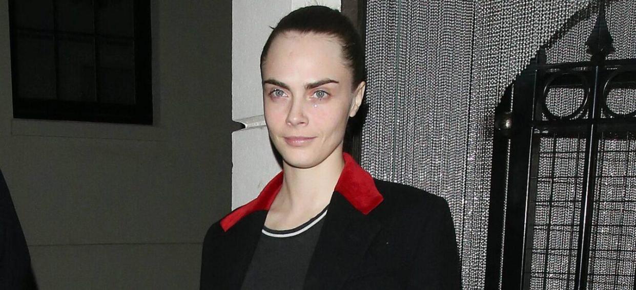 Cara Delevingne is seen leaving the Kit Kat Club, London