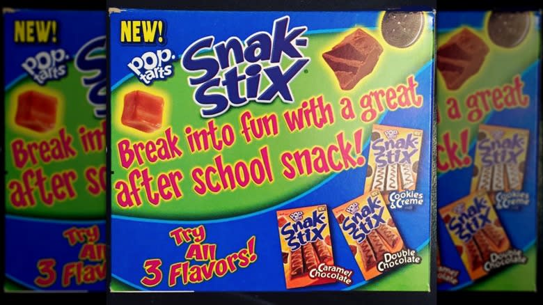 Pop-tart snack-stix box