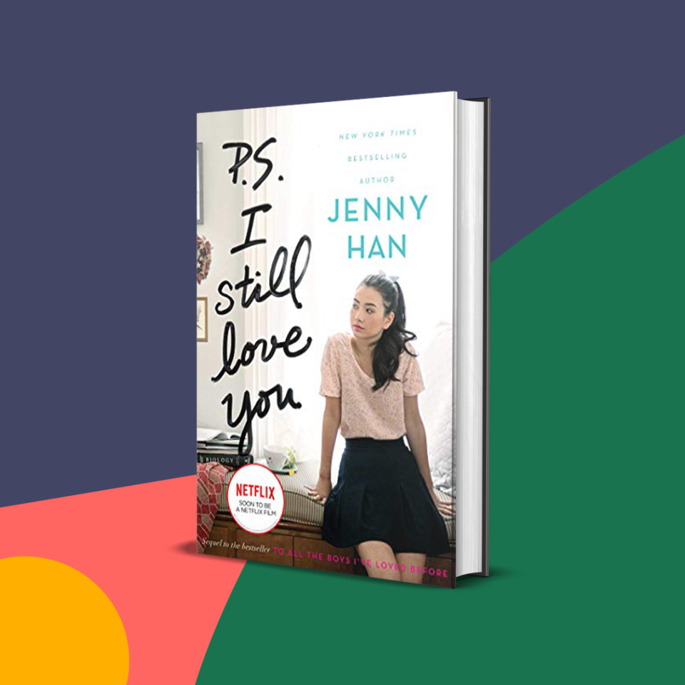 Book cover art; A still from the Netflix series "To All The Boys I Loved Before"