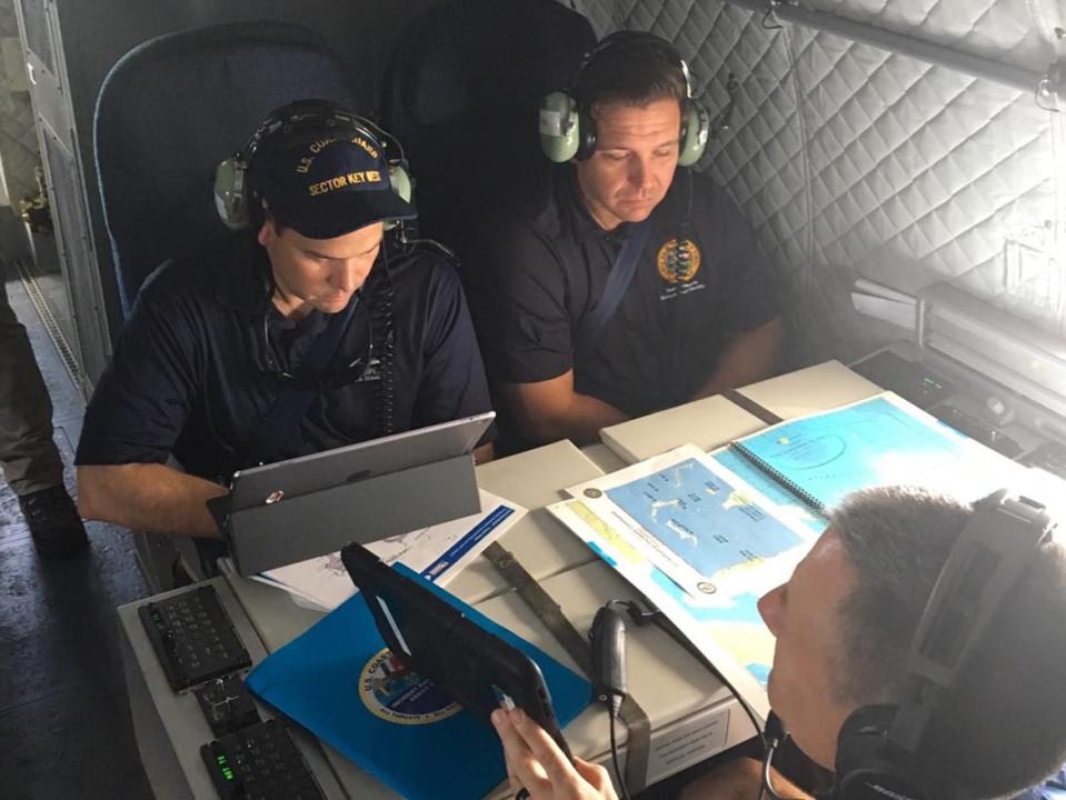 <div class="inline-image__caption"><p>Rubio and Governor DeSantis en route to the Bahamas.</p></div> <div class="inline-image__credit">Office of Senator Marco Rubio</div>