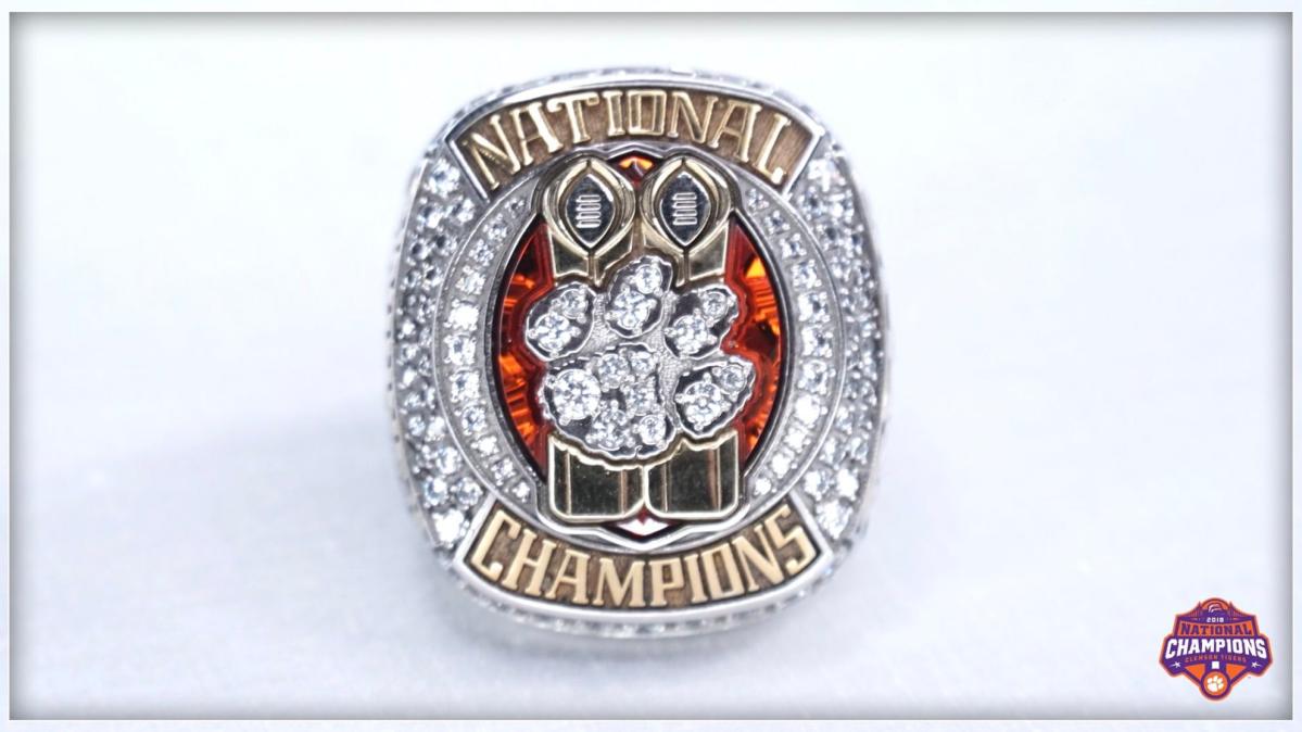 Clemson Tigers College National Championship Ring (2018) – Rings