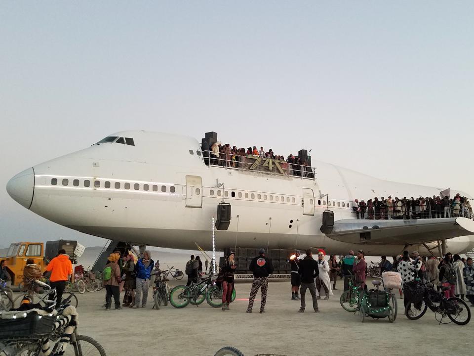 Burning Man Boeing 747.