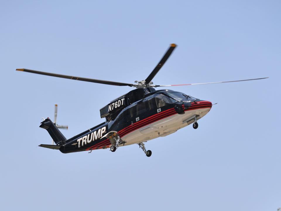 Trump Sikorsky S76 helicopter