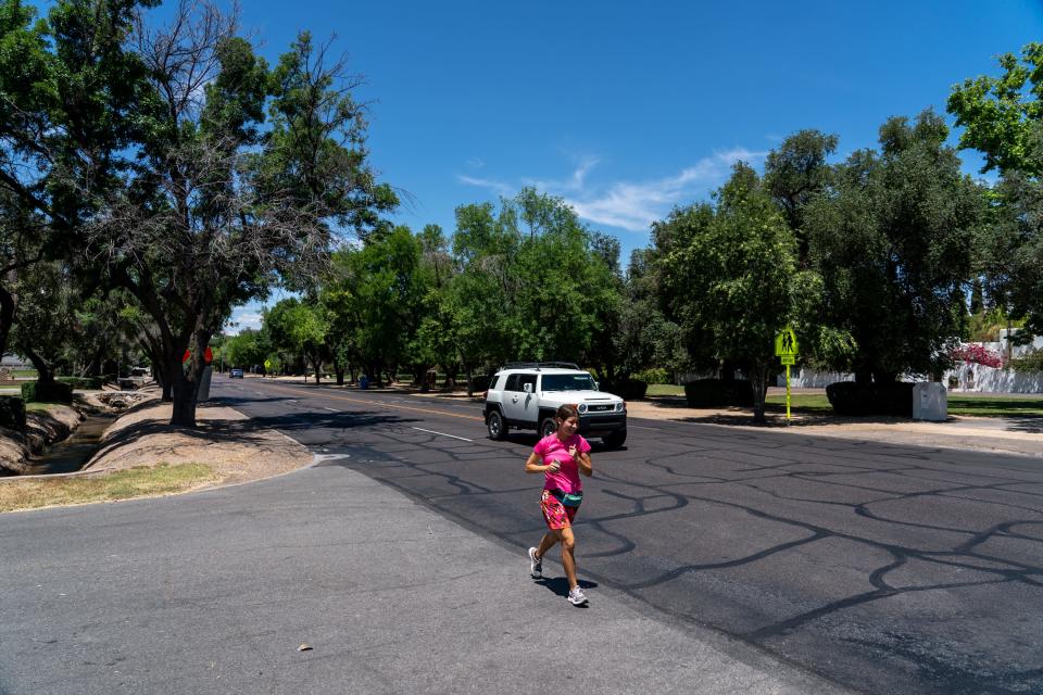 A view of Central Avenue between Bethany Home Road and Glendale Avenue in Phoenix on May 17, 2023.