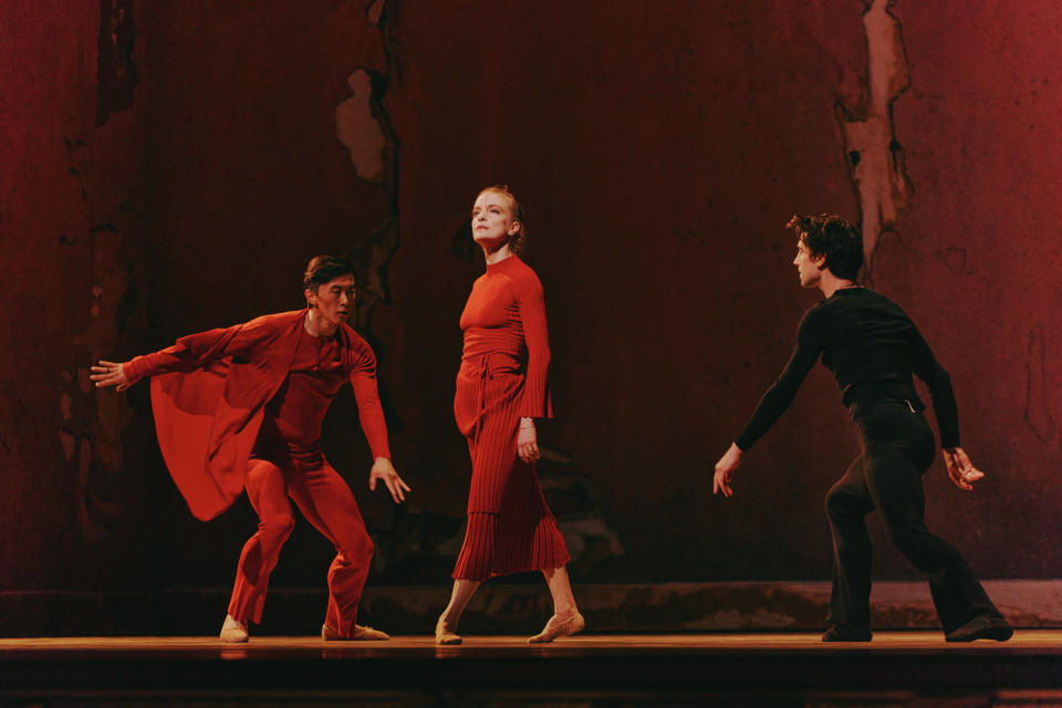 A rehearsal of the ballet Carmen featuring costumes designed by Gabriela Hearst.