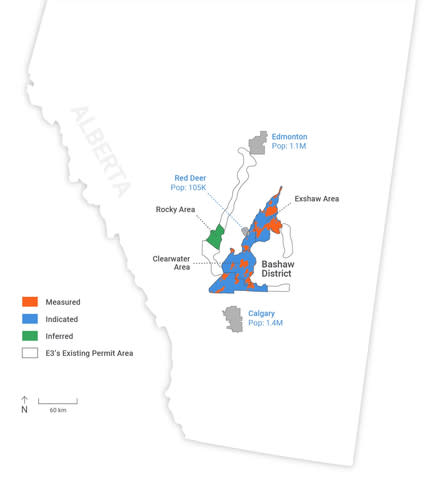 E3 Lithium's Alberta Assets (Graphic: Business Wire)