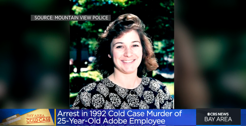 Laurie Hauts, 25, was found strangled to death inside her car nearly 30 years ago in a case that has remained unsolved by California authorities (CBS Bay Area/video screengrab)