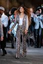 <p>Trying to channel a bit of an edgier look? Zendaya's look in these python printed pants is a fun way to spice up your wardrobe. </p>