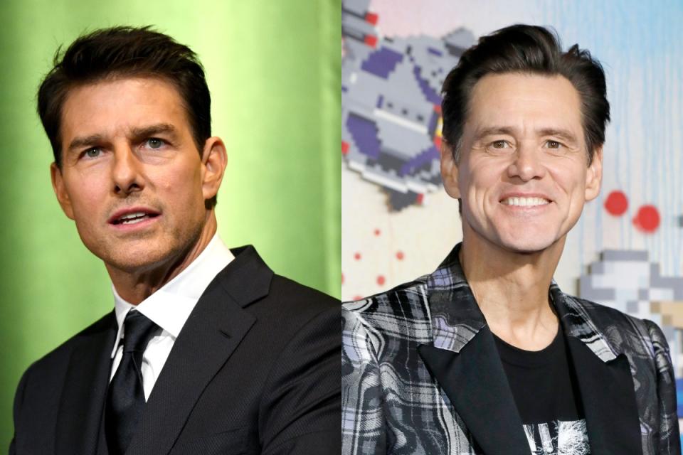 Parece que Tom Cruise ha encontrado el secreto de la eterna juventud a pesar de haber cumplido los 58 años. No podemos decir lo mismo de Jim Carrey, cuyo rostro empieza a reflejar los signos de la edad. (Foto: Michael Kovac / P. Lehman / Barcroft Media / Getty Images)