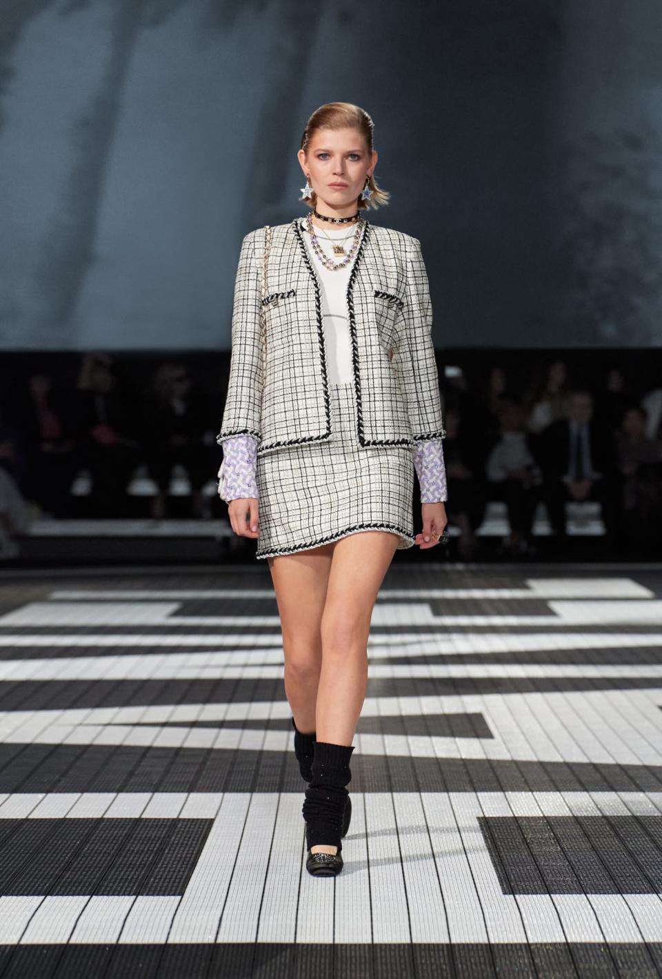 Models wearing look from the Chanel Cruise 2023/24 collection. (PHOTO: Chanel)