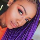 If you're the type of person who likes a <em>lot</em> of color, go for an all-over bright hue like <a href="https://www.allure.com/story/justine-skye-purple-hair-tips-intervew?mbid=synd_yahoo_rss" rel="nofollow noopener" target="_blank" data-ylk="slk:Justine Syke;elm:context_link;itc:0;sec:content-canvas" class="link ">Justine Syke</a>'s violet locks.