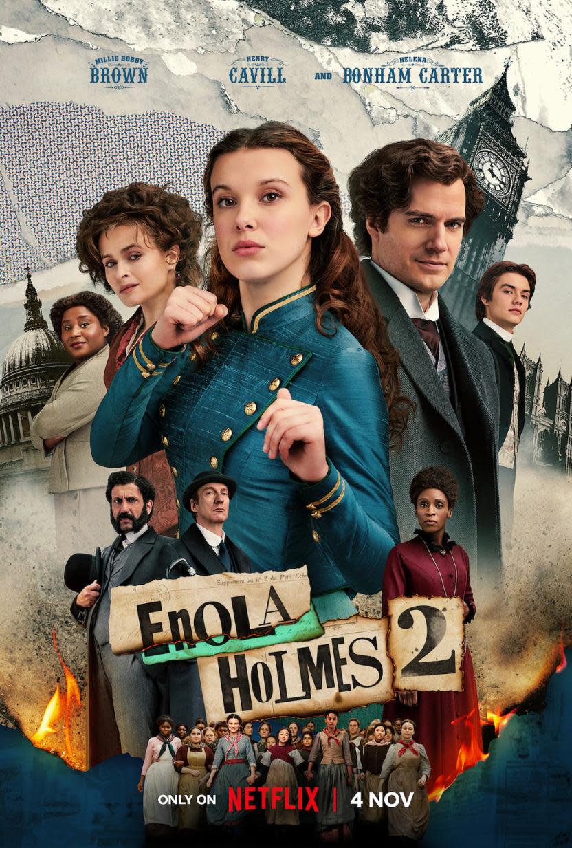 Póster oficial de Enola Holmes 2 (Fuente: IMDb)