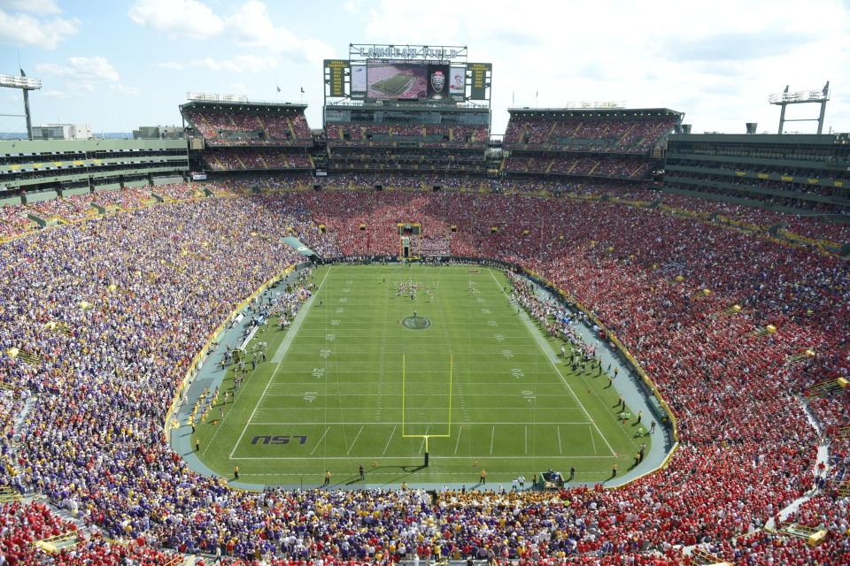 The Wisconsin Badgers-LSU Tigers collegiate football game on Sept. 3. 2017, was one of three major events held at Lambeau Field in addition to Green Bay Packers football games. The others were concerts by Paul McCartney and Billy Joel. The Packers said Monday they are working on another major event for this year.