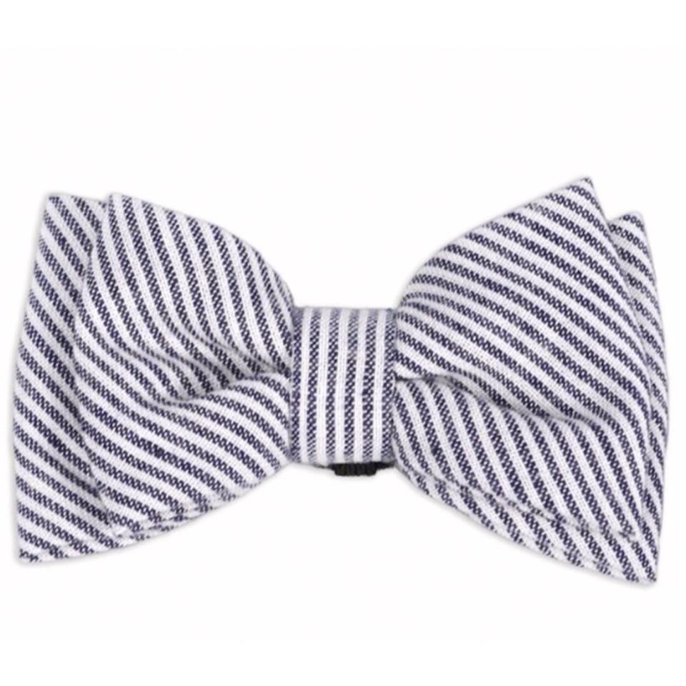 stripe dog bow tie