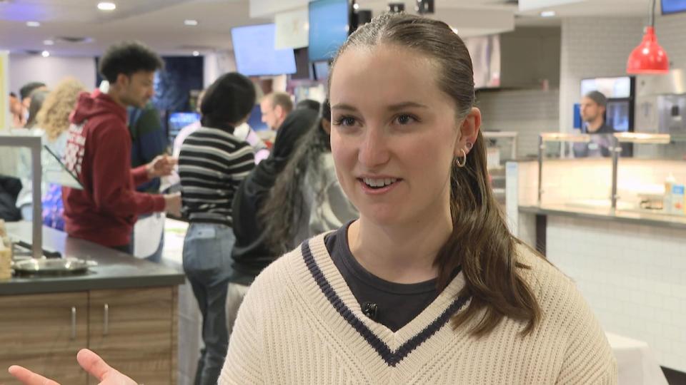 'I think it's a great initiative, and it's really broken down into tangible steps for us,' said Mount Royal University student, Jessica Quiring, about the school's new NourishU Program.