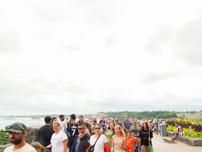 Crowds at Niagara Falls