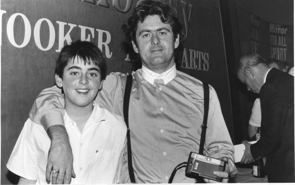 Ronnie O'Sullivan with his father, Ron Snr (right)