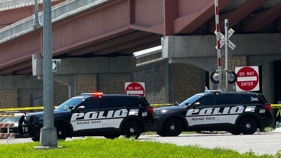 1 dead after Amtrak train struck SUV in Round Rock Wednesday, May 15, 2024 (KXAN Photo/Todd Bynum)