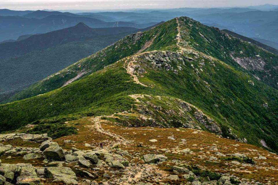 <p>Getty</p> New Hampshire hiking trail