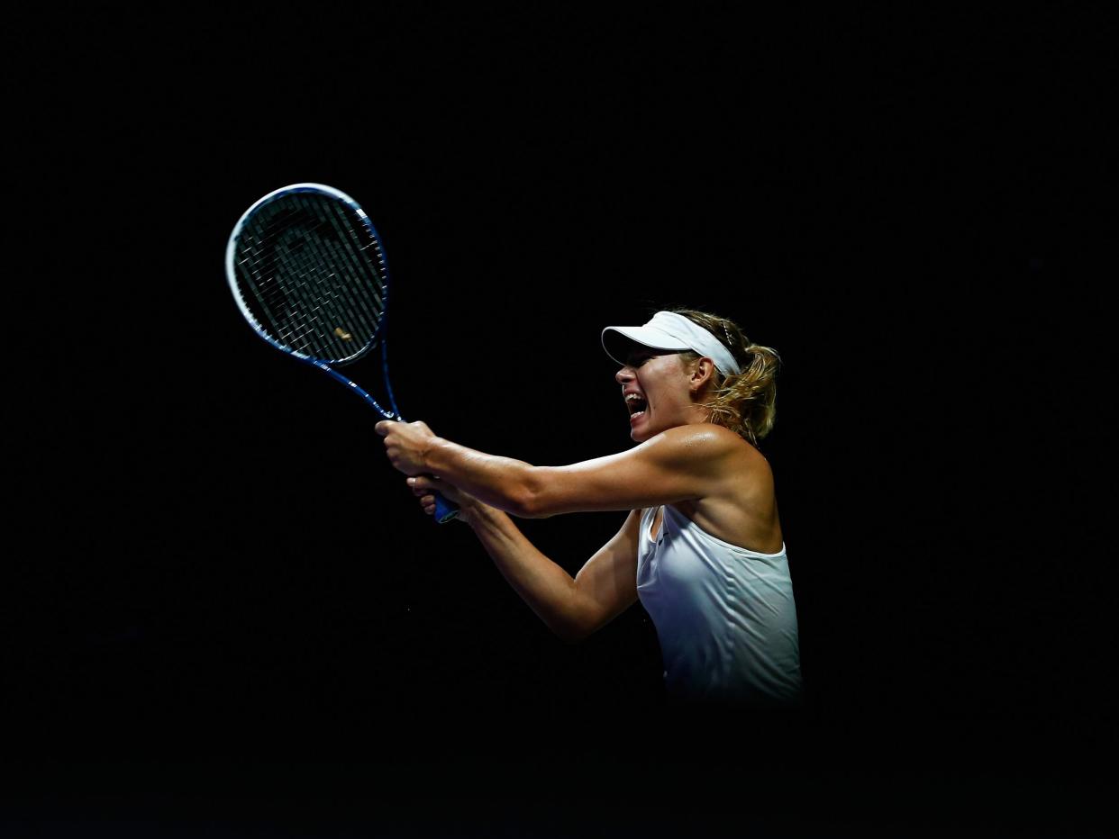 Sharapova will return to professional tennis this week at the Stuttgart Grand Prix: Getty