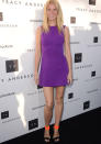 Celebrities in neon fashion: Gwyneth Paltrow teamed her Victoria Beckham frock with strappy neon heels.<br><br>[Rex]