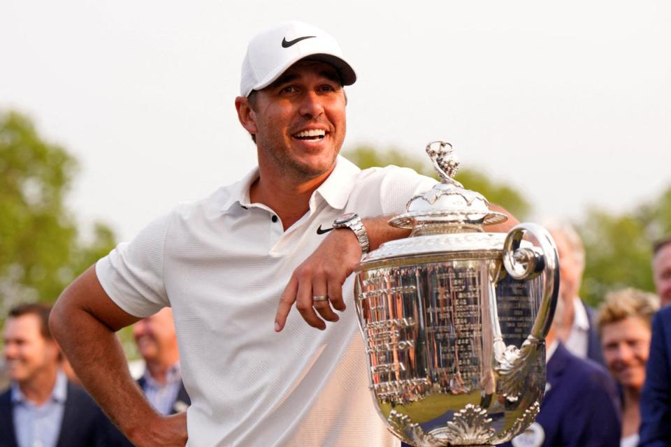 Brooks Koepka arrives as defending champion (USA TODAY Sports via Reuters Con)