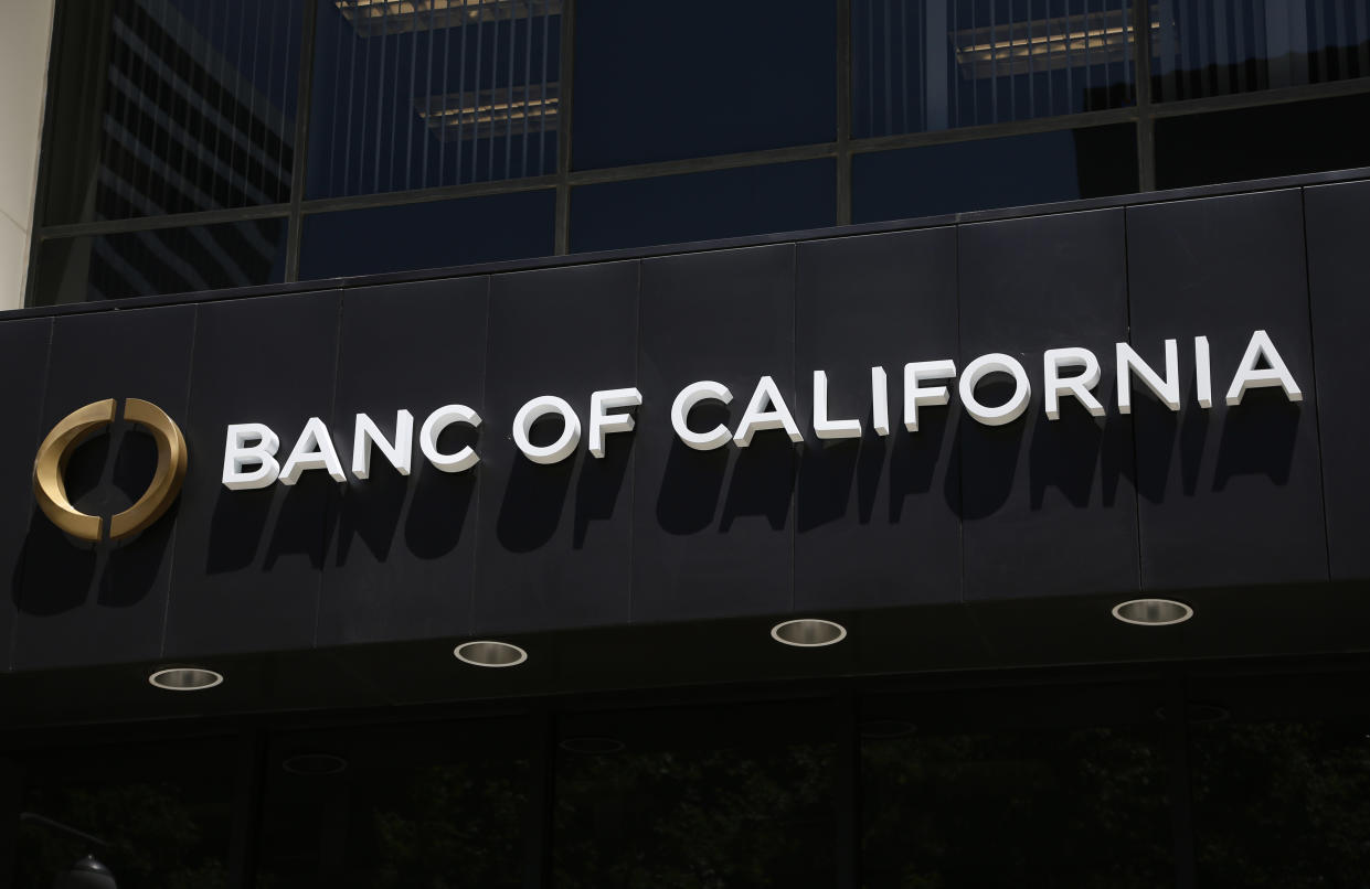 LOS ANGELES, CA: April 30, 2014 - A Banc of California branch in Los Angeles.  (Photo by Katie Falkenberg/Los Angeles Times via Getty Images)
