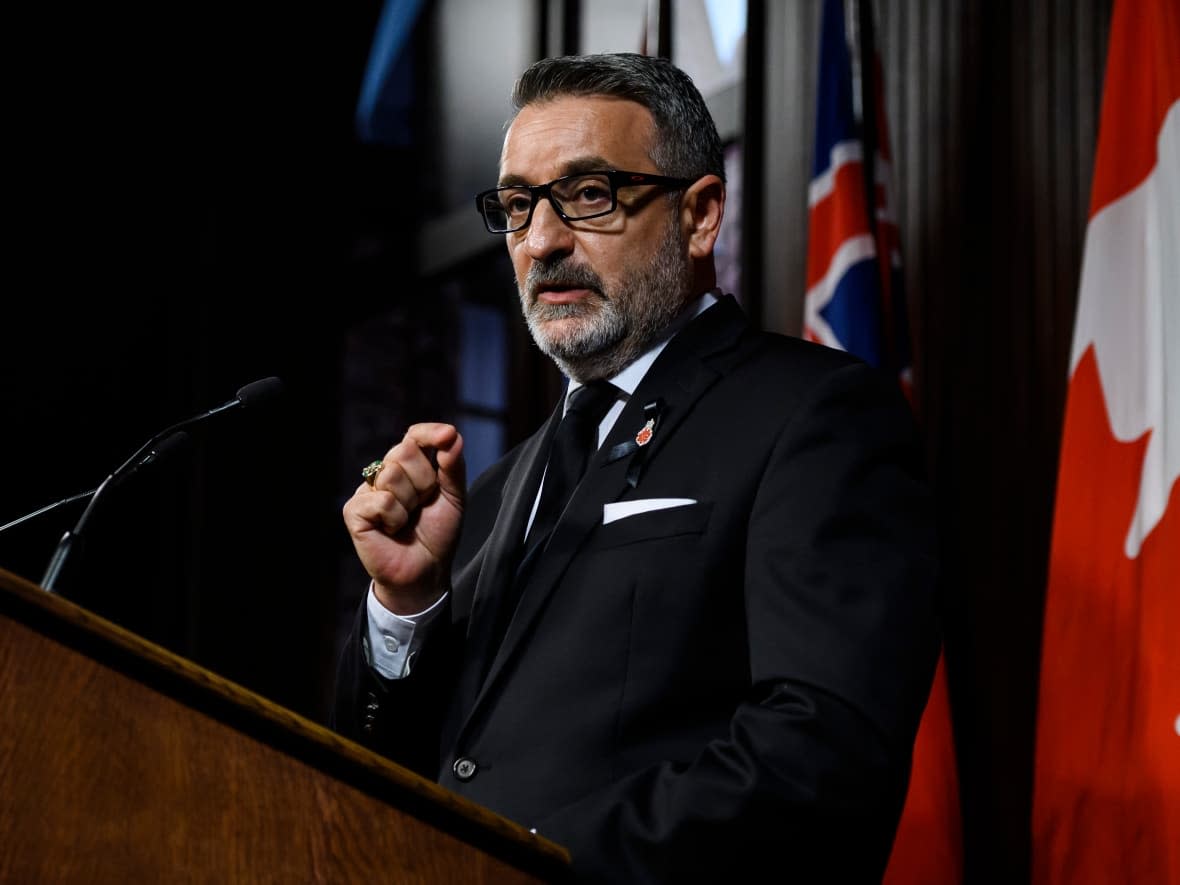 Ontario Long-Term Care Minister Paul Calandra says while he'll take a look at the Tuesday report outlining national standards on long-term care, he suspects Ontario will still have the highest care standards in Canada. (The Canadian Press - image credit)
