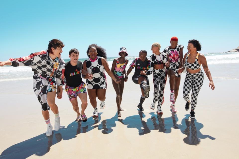 Adidas, Rich Mnisi, collaborations, Pride, Pride 2023, LGBTQIA+, LGBT, sports, athletic, outdoor, equality, LGBT equality, swimwear, athleisure, lifestyle, Athlete Ally