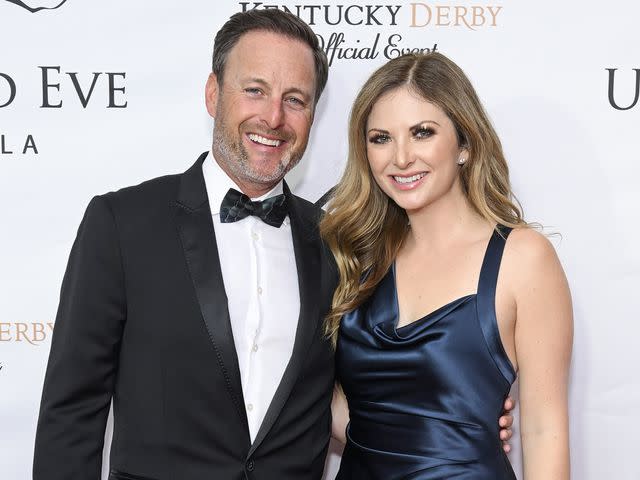 <p>Daniel Boczarski/Getty</p> Chris Harrison and Lauren Zima at the 10th Annual Unbridled Eve Kentucky Derby Gala in 2023.