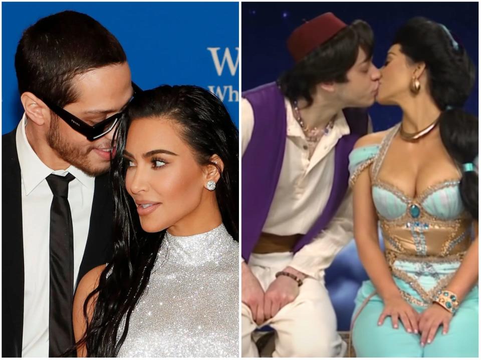 Pete Davidson and Kim Kardashian