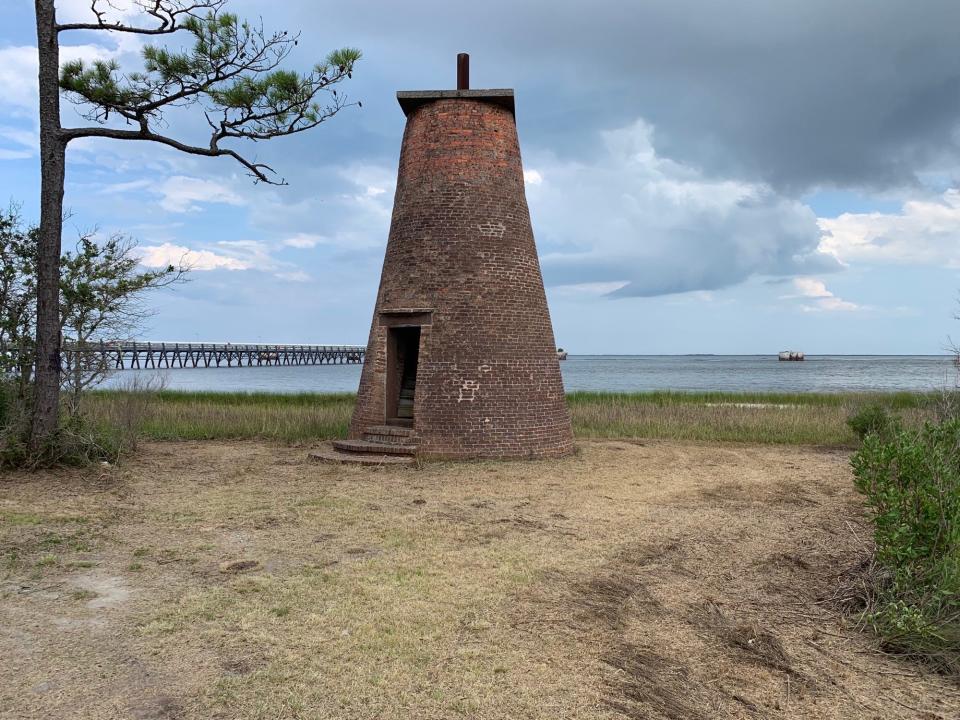 A piece of forgotten Maritime history, the Price's Creek Lighthouse sits on private property near Southport, N.C.