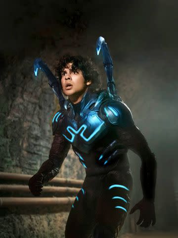 <p>Hopper Stone/SMPSP</p> Xolo Mariduena in "Blue Beetle"