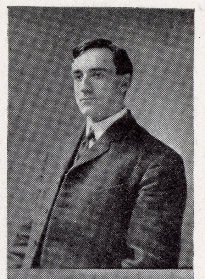 Archibald “Moonlight” Graham poses for a University of Maryland yearbook photo in 1905. Larry Pitrof, executive director of the Medical Alumni Association of the University of Maryland, stumbled upon a stack of letters signed by baseball player and doctor, Graham, featured in "Field of Dreams," in the depths of the university's attic.