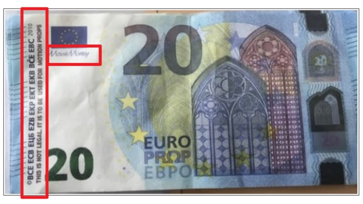 Faux billets de 20 euros