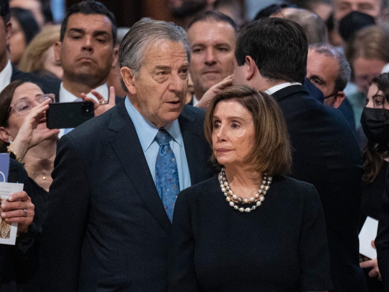 Nancy Pelosi and her husband Paul Pelosi.