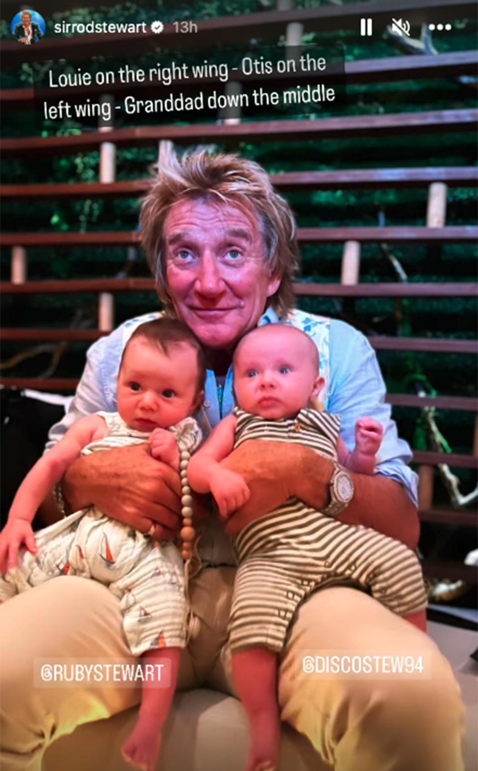 Rod Stewart (@sirrodstewart via Instagram)