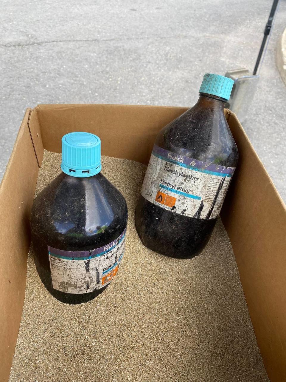 A household hazardous waste collection event in College Township was evacuated Friday after someone unwittingly brought in diethyl ether, which is known for being highly volatile and extremely flammable.