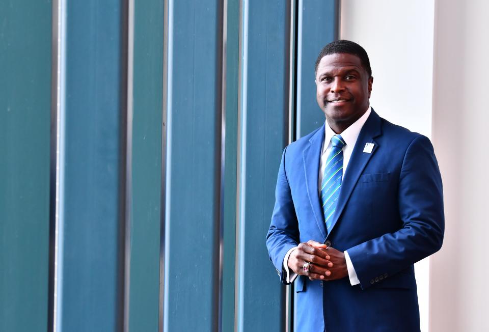 Michael Cadore is a finalist for FLORIDA TODAY's Citizen of the Year award for his work with youth on the field, in the classroom and through  mentoring.