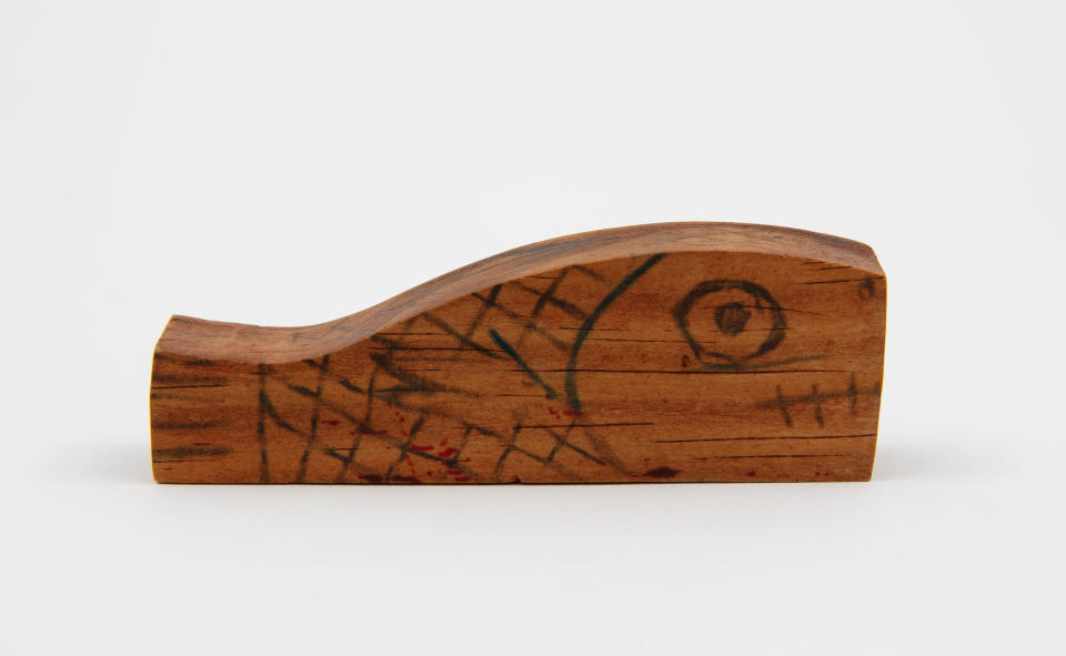 Possibly Real Copy of ‘Poisson’ By Pablo Picasso, 2024 Wood, graphite 3.4 x 10 x 1.6 cm | 1 3/16 x 3 15/16 x 0 5/8 inch.