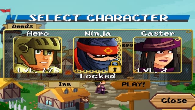 LvLn character selection screen