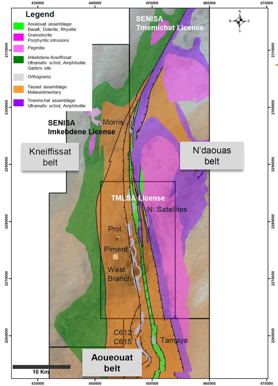 SENISA and TMLSA License Map