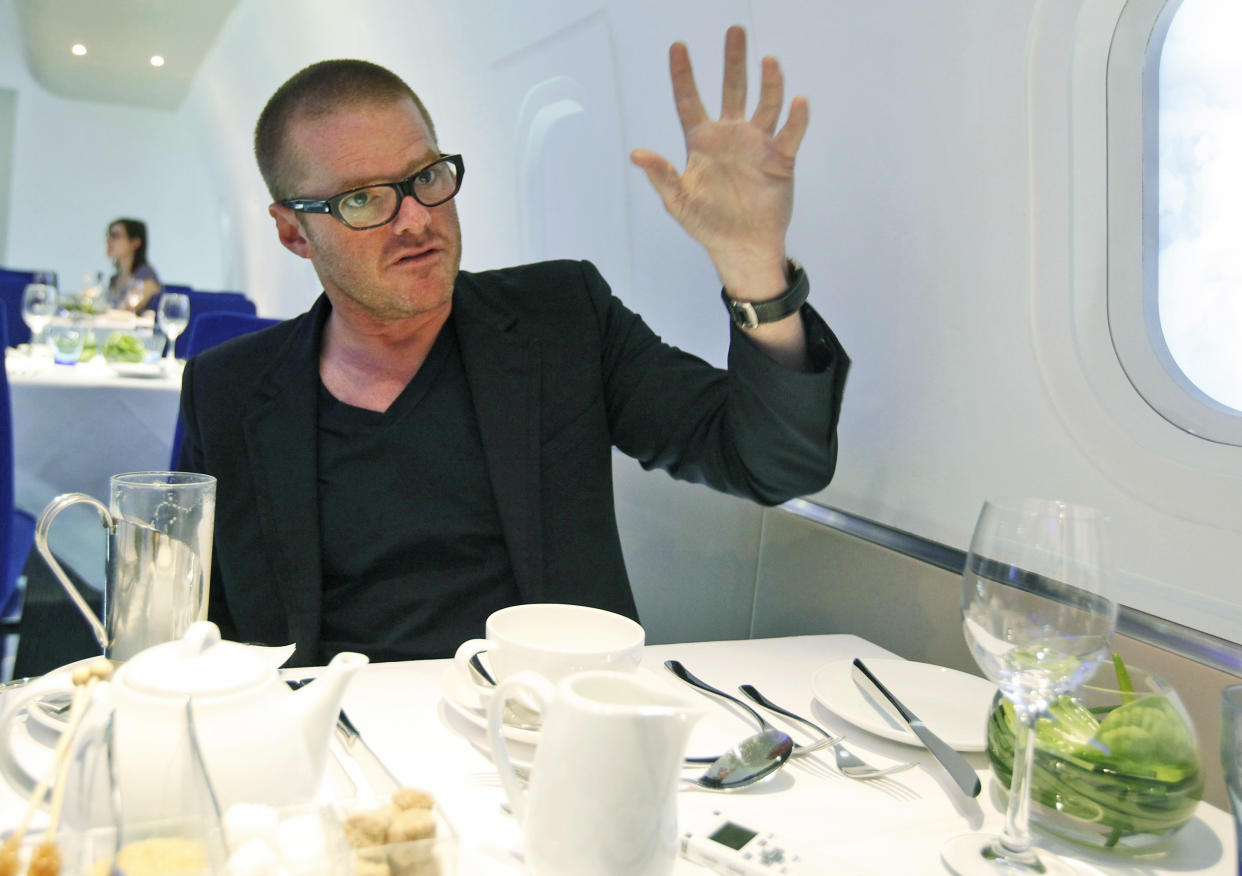  Heston Blumenthal doesn't want to create a barrier between diners and staff.  (AP Photo/Alastair Grant, File)