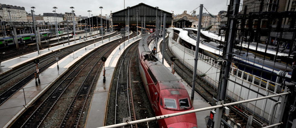 La gare du Nord à Paris.
