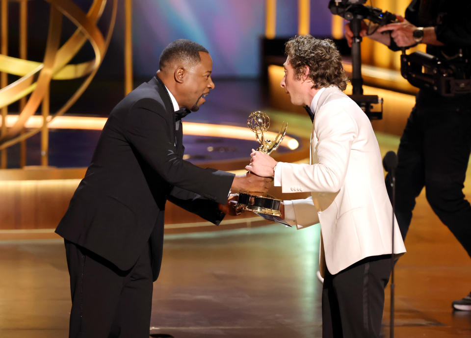 Martin Lawrence and Jeremy Allen White Emmy Awards